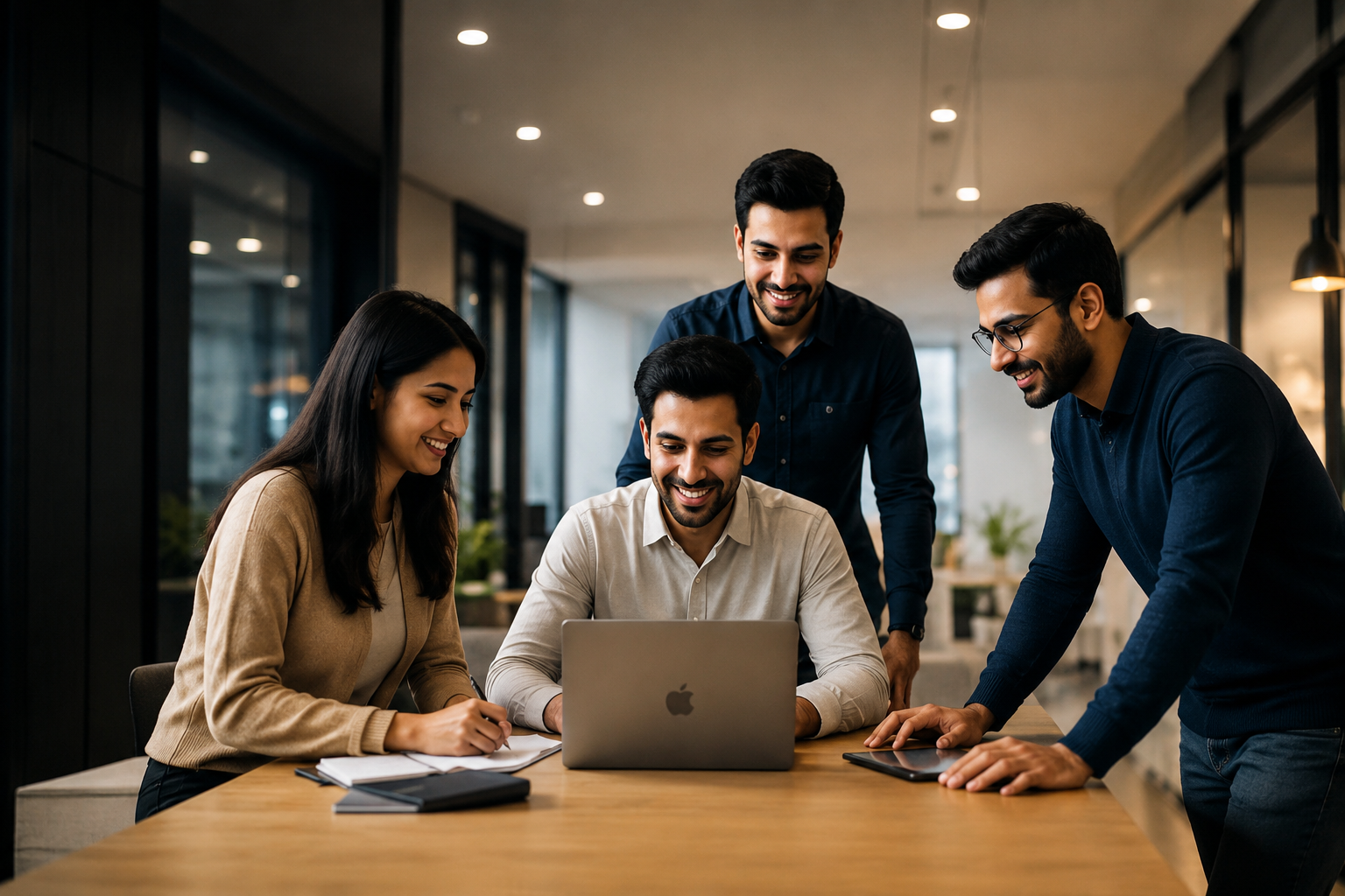AVENQU team working together